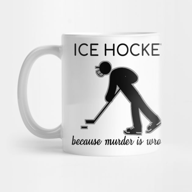 Ice Hockey Player Sarcasm Ironic Ice Skating Gift by bigD